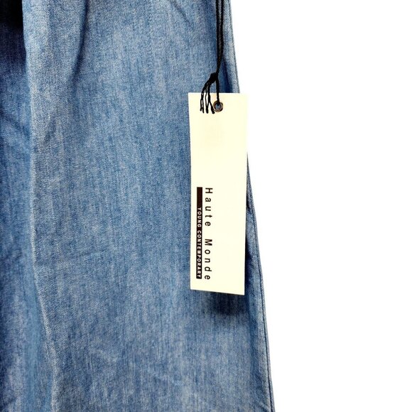 Blue Off-Shoulder Womens Embroidered dress Monde Size S - Picture 8 of 10